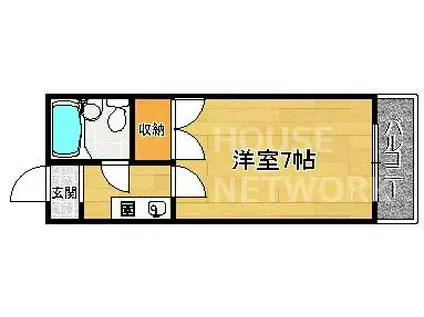 メゾンNOWNOW(1K/2階)の間取り写真