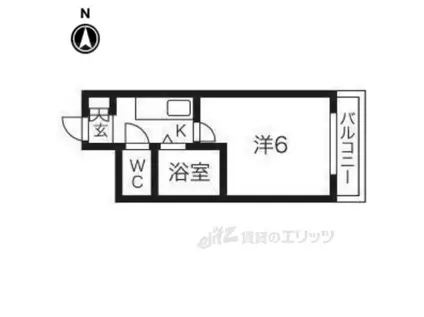 大宝高井田ル・グラン(1K/3階)の間取り写真