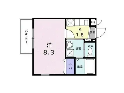 マーベラス(1K/5階)の間取り写真