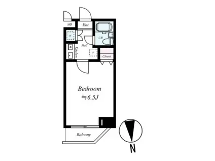 ルーブル大森(1K/3階)の間取り写真