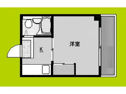 戎マンション(1K/1階)の間取り写真