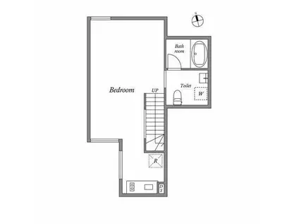 SPREAD(ワンルーム/1階)の間取り写真