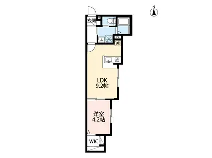 ROBOT HOME 穴守稲荷(1LDK/3階)の間取り写真
