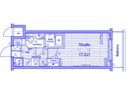 グランドガーラ横濱山下町(1K/6階)の間取り写真
