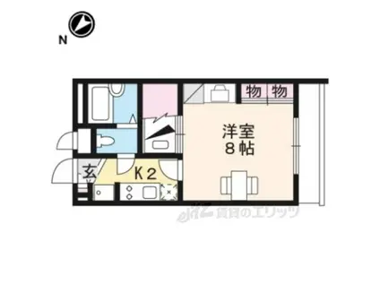 レオパレスハーツフィールド(1K/1階)の間取り写真