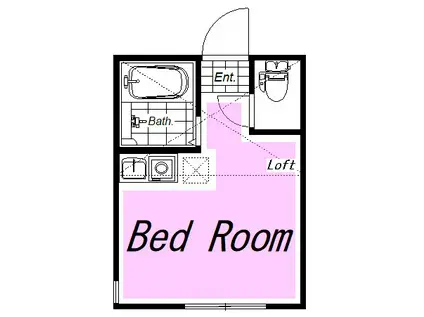 サクセス金沢八景クァトロッチオの瞳(ワンルーム/1階)の間取り写真