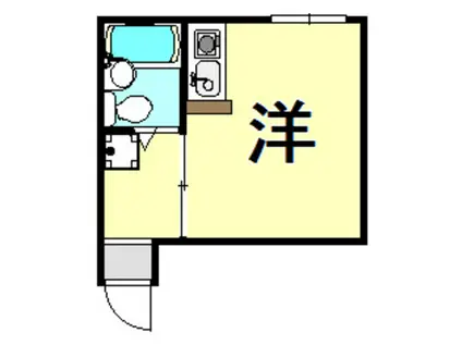 スターハイツ(ワンルーム/1階)の間取り写真