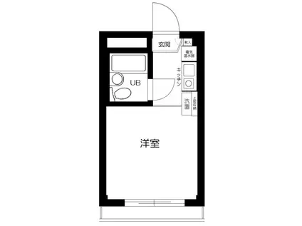 ピアレス上池袋(1K/3階)の間取り写真