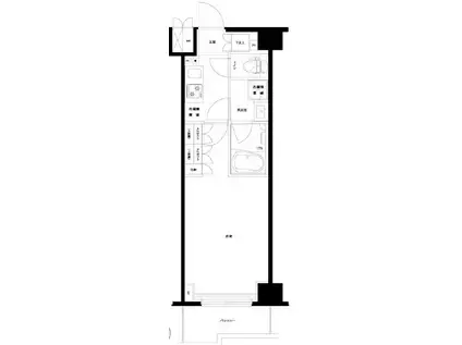ルーブル川崎中丸子弐番館(1K/5階)の間取り写真