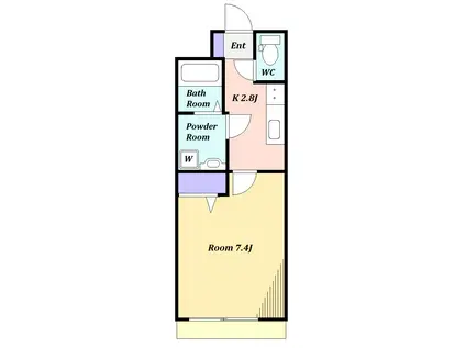 ラフィーネ野沢(1K/3階)の間取り写真