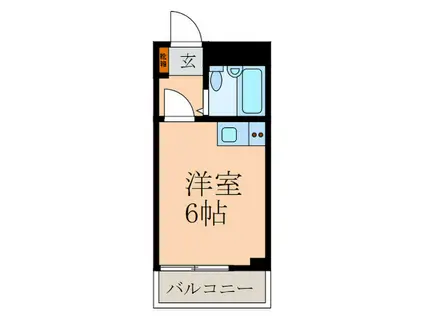 グレースハイム横山(ワンルーム/2階)の間取り写真