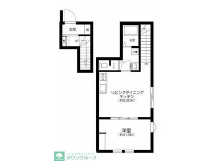 荻窪1丁目(1LDK/2階)の間取り写真