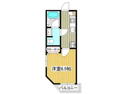 ヒロコーポ(1K/2階)の間取り写真