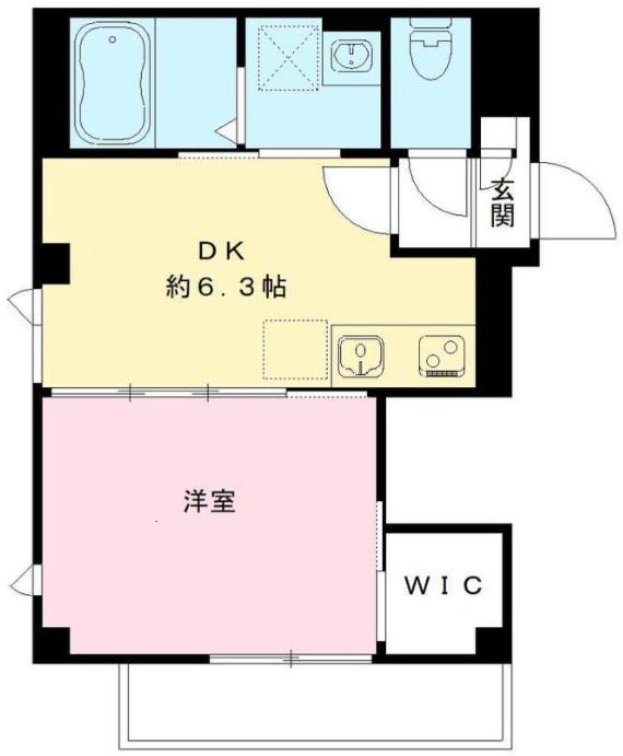 カーガ大塚(1DK/4階)の間取り写真