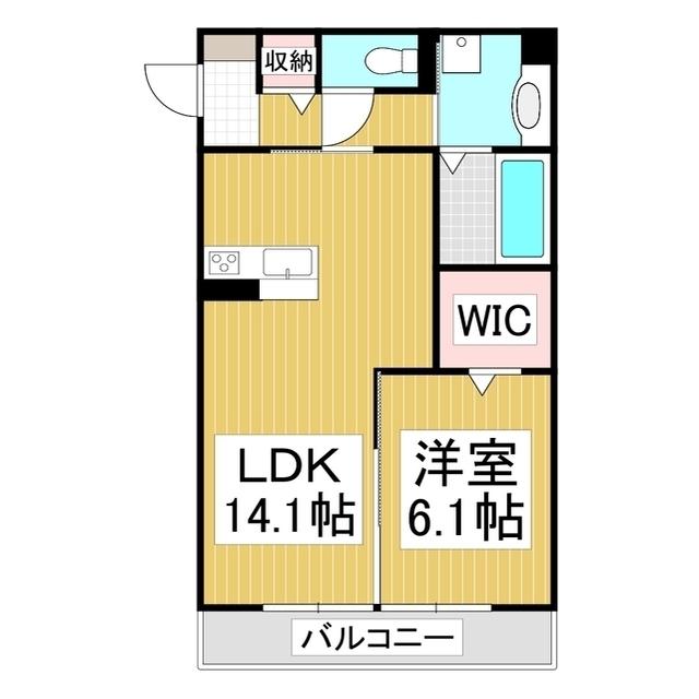 えんてらす宮川(1LDK/2階)の間取り写真