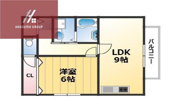 SQUD HAIZUKA(1LDK/1階)の間取り写真