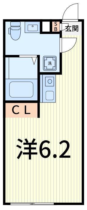 フィオーネ新小岩(ワンルーム/3階)の間取り写真