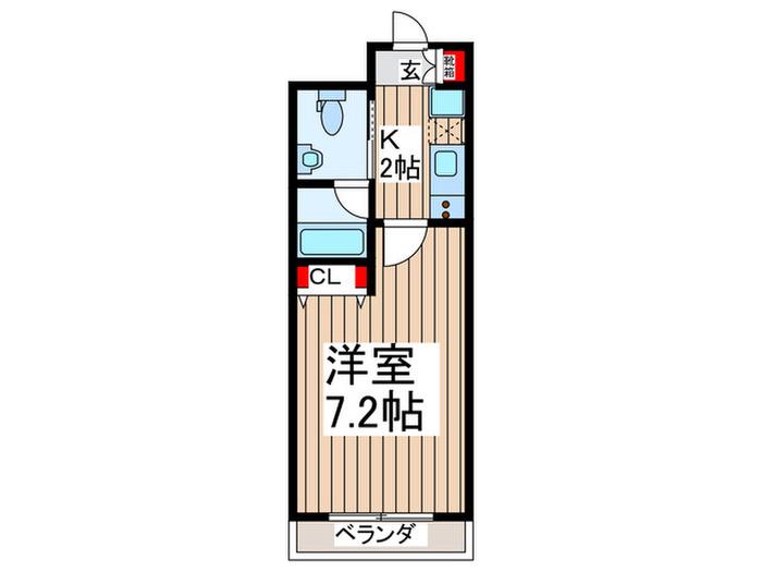 SHOKEN RESIDENCE西川口(1K/3階)の間取り写真
