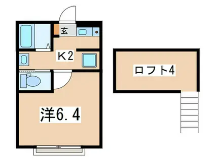 YOKOHAMA BAY YELL YELL(1K/1階)の間取り写真
