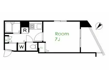 スカイコートヌーベル早稲田(1K/5階)の間取り写真