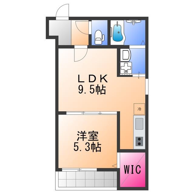 フジパレス高石駅南I番館(1LDK/1階)の間取り写真