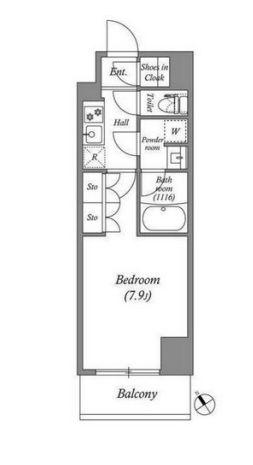 ACP RESIDENCE 西巣鴨(1K/11階)の間取り写真