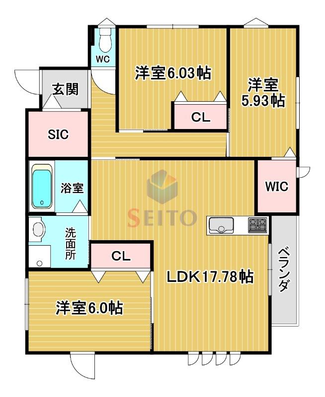 ナチュレラN豊中(2LDK/2階)の間取り写真