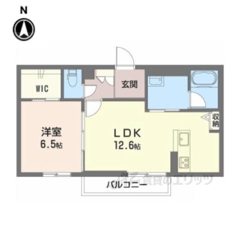 シャーメゾン英和(1LDK/2階)の間取り写真