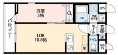 リーブルファイン大宮天沼町(1LDK/3階)の間取り写真