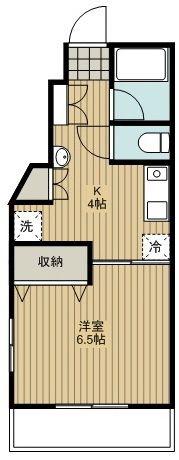 リーベヤ麻生(1K/1階)の間取り写真