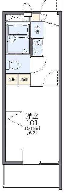 レオパレスサンファーム(1K/1階)の間取り写真