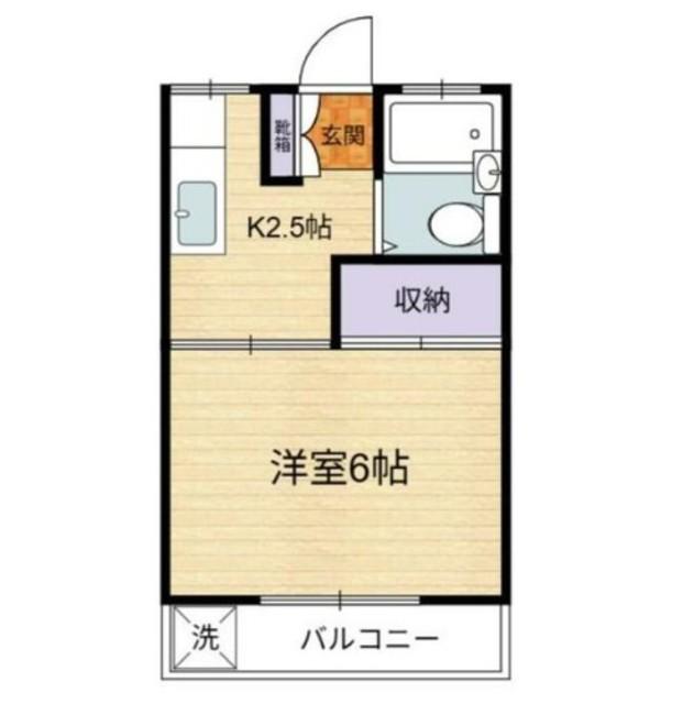 メゾン本橋(1K/2階)の間取り写真