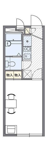 レオパレスサンポウ(1K/2階)の間取り写真