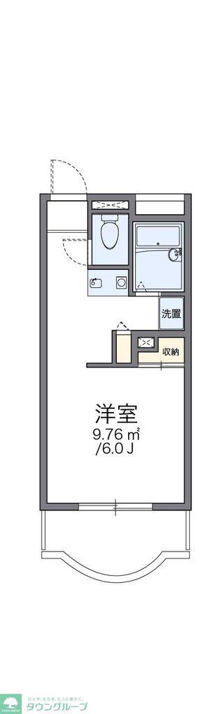 レオパレスパティオ(1K/1階)の間取り写真