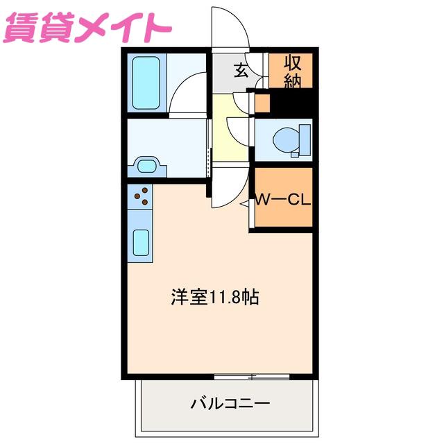 グランジュッテ桑名駅前(ワンルーム/3階)の間取り写真
