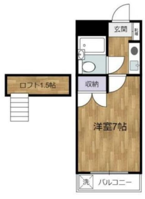 サニーライフ四谷(1K/3階)の間取り写真