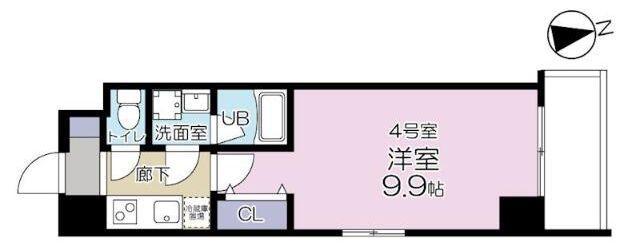 エルヴィータ川崎(1K/5階)の間取り写真