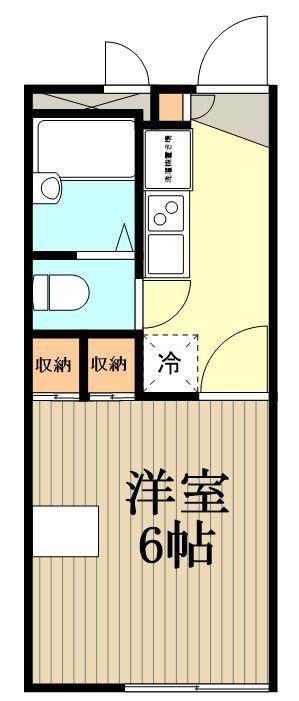 KEITA(1K/1階)の間取り写真