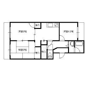 パークシティさがみ野(3SDK/5階)の間取り写真