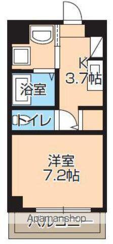 GLEN VILLA・K (1K/3階)の間取り写真