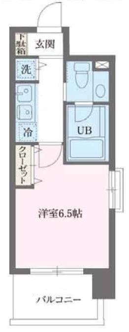 プライムアーバン早稲田(1K/7階)の間取り写真