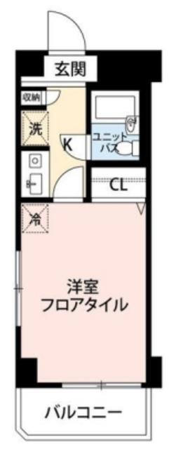 マイナビSTAYパレス津溝の第2(1K/2階)の間取り写真