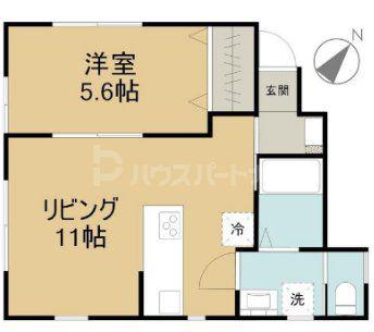 サンライズ舎人(1LDK/1階)の間取り写真