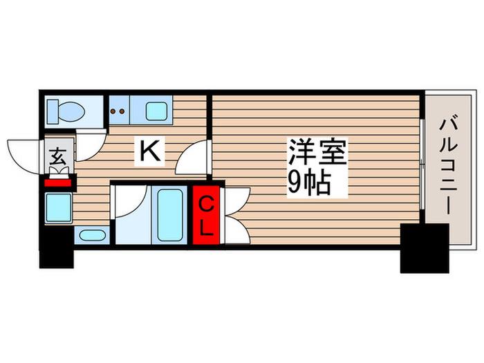 アーク柏レジデンス(1K/3階)の間取り写真
