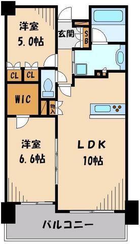 リステージ赤羽台ヒルトップテラス(1LDK/11階)の間取り写真