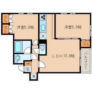 ビバリーホームズ吉祥寺(2LDK/3階)の間取り写真