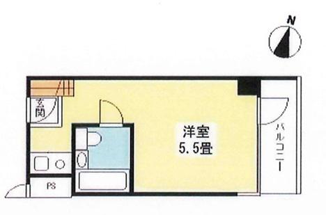 アネックス茗荷谷(ワンルーム/3階)の間取り写真