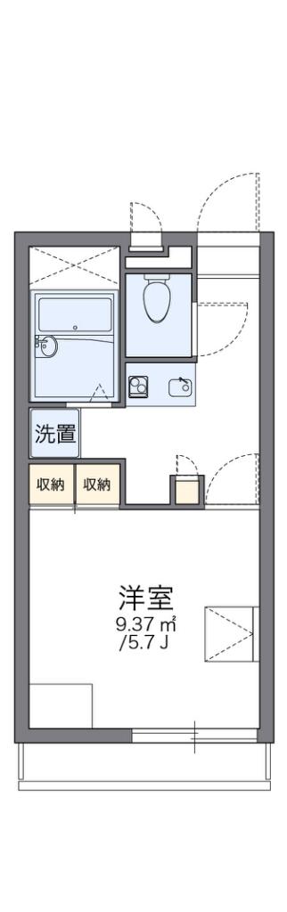 レオパレスフォレストいずみ(1K/1階)の間取り写真