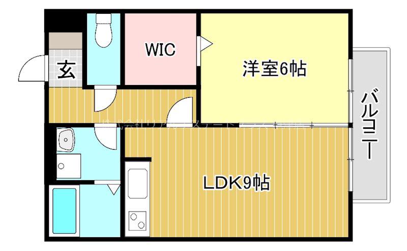 瀬田メディエートプラザ(1LDK/1階)の間取り写真