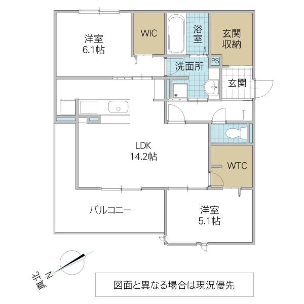 DS LIEN C C号地(2LDK/3階)の間取り写真